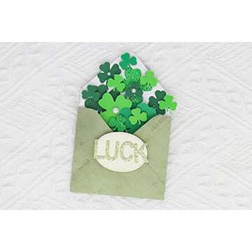 Bira Craft 1.5 inch Shamrock 1 Shape Lever Action Craft Punch, St. Patrick’s Day Punch, for Paper Crafting Scrapbooking Cards Arts
