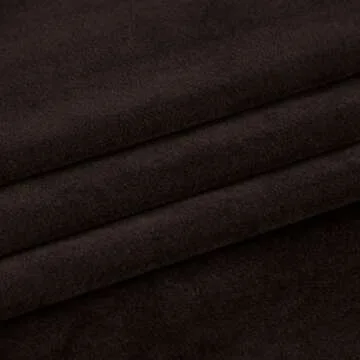 SNITIE Brown 108 in Long Velvet Curtains with Back Tab and Rod Pocket Thermal Insulated Soft Privacy Light Filtering Velvet Drapes for Bedroom and Living Room, Set of 2 Panels, 52 x 108 Inches Long