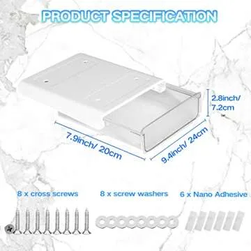 OSPNIEEK Under Desk Drawer Organizer for Efficient Storage