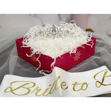 JETKONG 3 Pcs Bachelorette Party Set with Tiara