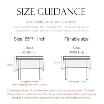 Patdrea Elegant Floral Tablecloth for Dining & Parties