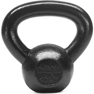 Yes4All Kettlebells Set 10 15 lbs Weight Cast Iron for Dumbbell Weights Exercises, Gym, Fitness, Full Body Workout Equipment Push up, Grip and Strength Training