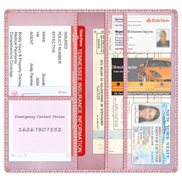 Techion Car Insurance Holder - Elegant Glove Box Organizer