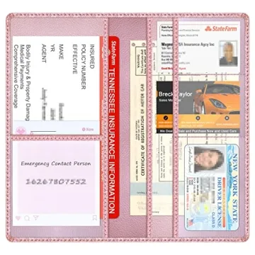 Techion Car Insurance Holder - Elegant Glove Box Organizer