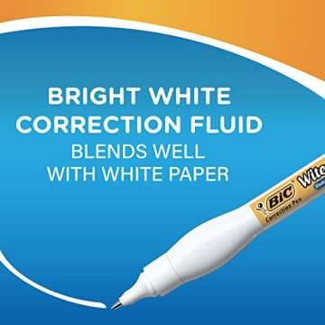 BIC Wite-Out Correction Pen Fast Easy Clean 8 ML
