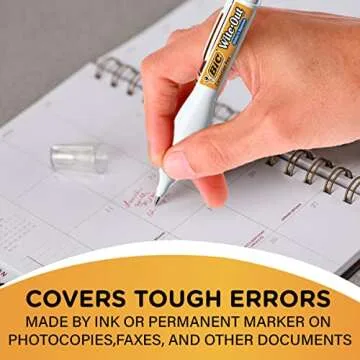 BIC Wite-Out Correction Pen Fast Easy Clean 8 ML