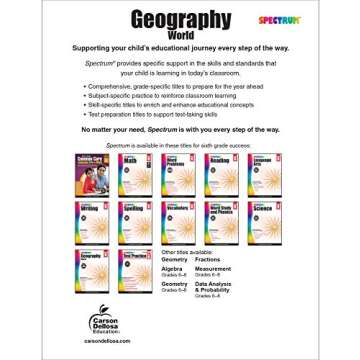 Spectrum Grade 6 Geography Workbook: Explore World Cultures & Current Events