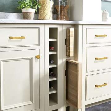 CABDM 10 Pack 3 Inch Kitchen Cabinet Handles Antique Brass Cabinet Pulls Drawer Pulls Kitchen Cabinet Hardware Kitchen Handles for Cabinets Cupboard Handles Drawer Handles