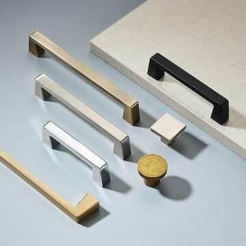 CABDM 10 Pack 3 Inch Kitchen Cabinet Handles Antique Brass Cabinet Pulls Drawer Pulls Kitchen Cabinet Hardware Kitchen Handles for Cabinets Cupboard Handles Drawer Handles