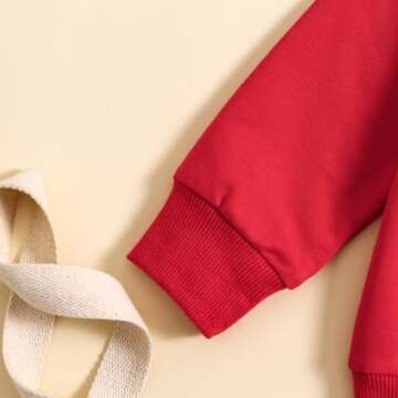 Socutebabe Toddler Girl Valentines Outfit Kiss Me Shirts Crewneck Sweatshirt Pullover Tops Infant Baby Spring Clothes