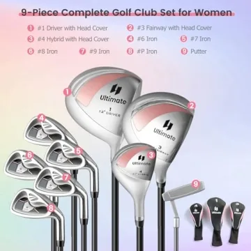 GYMAX Women's Golf Club Set - 12 Piece Right Hand Set