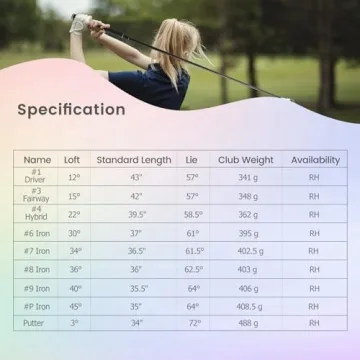 GYMAX Women's Golf Club Set - 12 Piece Right Hand Set