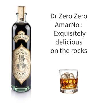 Dr Zero Zero AmarNo | Award Winning Non-Alcoholic Beverage | Bitter Cocktail Drink | Digestive Botanicals | Amaro | Made in Italy