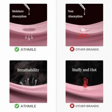 ATHMILE Oversized T Shirts for Women Loose Fit Crewneck Short Sleeve Tops Summer Casual Blouse Y2K 2...