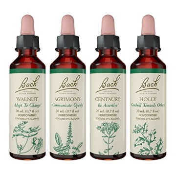 Bach Original Flower Remedies 4-Pack: Emotional Healing Essentials