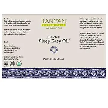 Sleep Easy Oil - Organic Ayurvedic Massage Blend