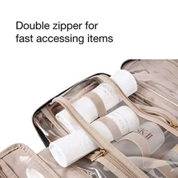 BAGSMART Toiletry Bag - Travel Organizer with Hook