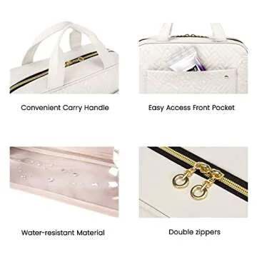 BAGSMART Toiletry Bag - Travel Organizer with Hook