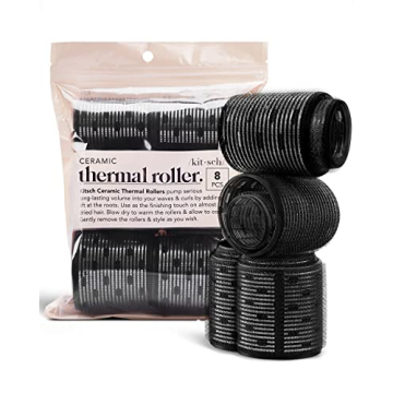 Kitsch Ceramic Thermal Rollers for Volume & Curls All Hair Lengths