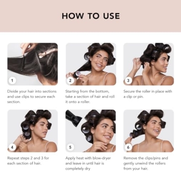 Kitsch Ceramic Thermal Rollers for Volume & Curls All Hair Lengths