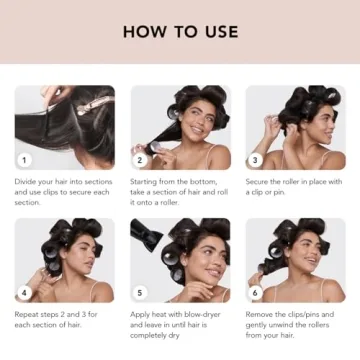 Kitsch Ceramic Thermal Rollers for Volume & Curls All Hair Lengths