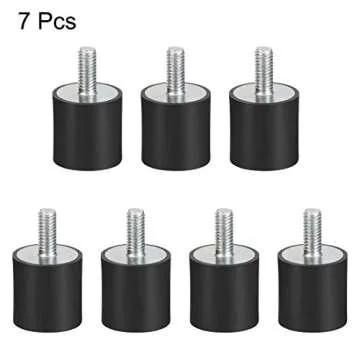 uxcell M4 Thread Rubber Mounts for Vibration Isolation
