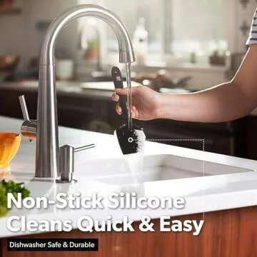 DI ORO Silicone Spatula Set - 600°F Heat-Resistant Cooking Tools