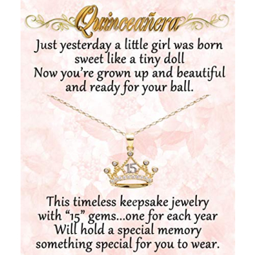 Exquisite Sterling Silver Tiara Necklace for Quinceanera Gift