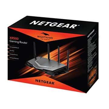 NETGEAR Nighthawk Pro Gaming XR500 Wi-Fi Router with 4 Ethernet Ports and Wireless Speeds Up to 2.6 Gbps, AC2600, Optimized for Low Ping