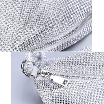Chic Rhinestone Hobo Bag for Women Stylish Evening Accessory