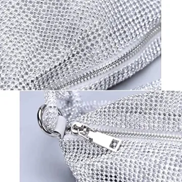 Chic Rhinestone Hobo Bag for Women Stylish Evening Accessory