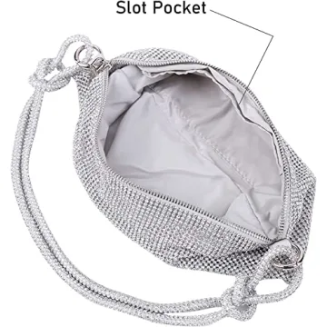 Chic Rhinestone Hobo Bag for Women Stylish Evening Accessory