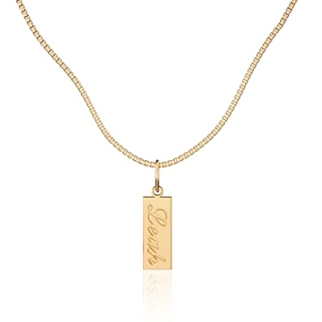 CAITLYNMINIMALIST Custom Name Necklace - Personalized 18K Gold Dainty Gift for Women