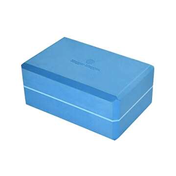 Hugger Mugger 4 in. Foam Yoga Block (Blue)