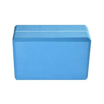 Hugger Mugger 4 in. Foam Yoga Block (Blue)