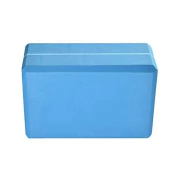 Hugger Mugger 4 in. Foam Yoga Block (Blue)