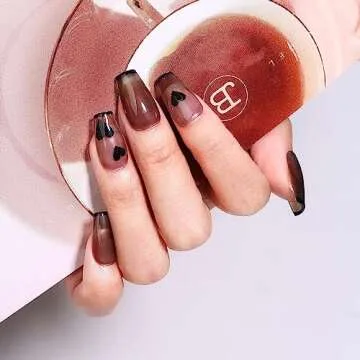 MAYCHAO 15ML Jelly Black Gel Nail Polish 1Pc Translucent Sheer Black Gel Polish Soak off Transparent Nail Polish Gel Nail Art Manicure Salon DIY at Home, 0.5 OZ