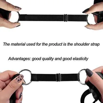 Body Harness for Women Fashion Strappy Tops Bra Punk Goth Festival Art Lingerie Pentagram Harajuku Belt (Black)