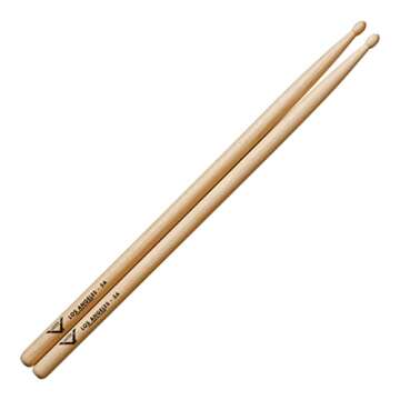 Vater Los Angeles 5A Wood Tip Hickory Drum Sticks - Durable & Balanced