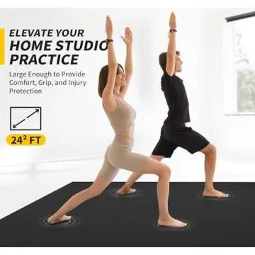 Cambivo Extra Large Yoga Mat - Non-Slip, Durable, Comfortable