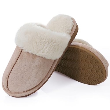 Cozy Litfun Women's Fuzzy Memory Foam Slippers