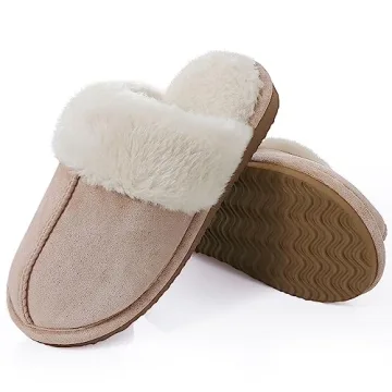 Cozy Litfun Women's Fuzzy Memory Foam Slippers