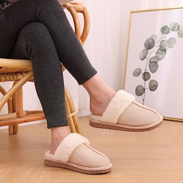 Cozy Litfun Women's Fuzzy Memory Foam Slippers