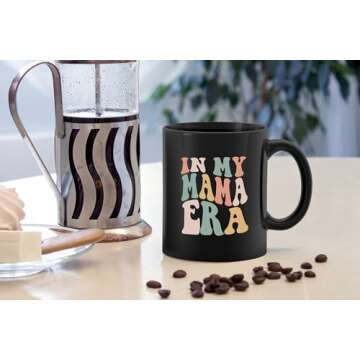 DOTAIN In My Mama Era Mug - Mama Mug, Mama Gifts, Mom Gifts, Mom Coffee Mug, Mom Mugs from Daughter Son, Mother's Day Gifts, Coffee Mug Gift, 11oz Ceramic Coffee Mug
