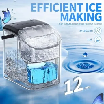 Antarctic Star Nugget Ice Maker for Home & Office