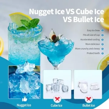 Antarctic Star Nugget Ice Maker for Home & Office