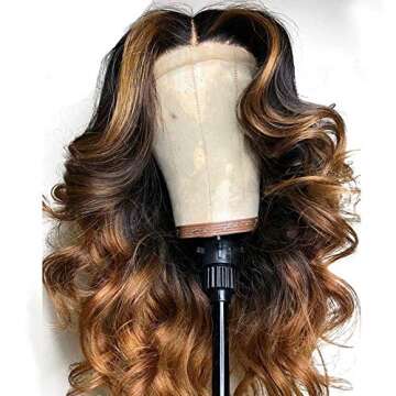 Shop QUINLUX 150% Density Body Wave Lace Wig - Ombre 1BT30