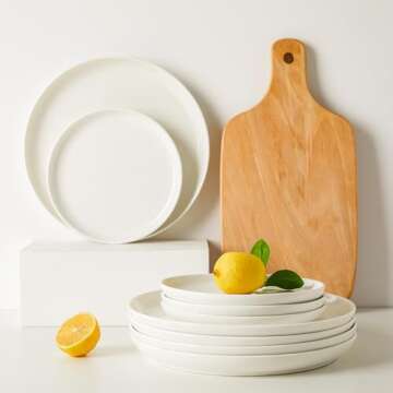 Sweese 7.4 Inch Dessert Plates Elegant and Functional