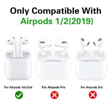Trendy Oqplog AirPod 2/1 Case - Fun Silicone Cover for All Ages