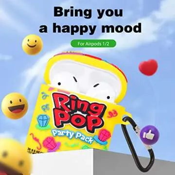 Oqplog Silicone AirPod Case Cute 3D Cartoon Design